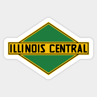 Vintage Illinois Central Railroad Sticker